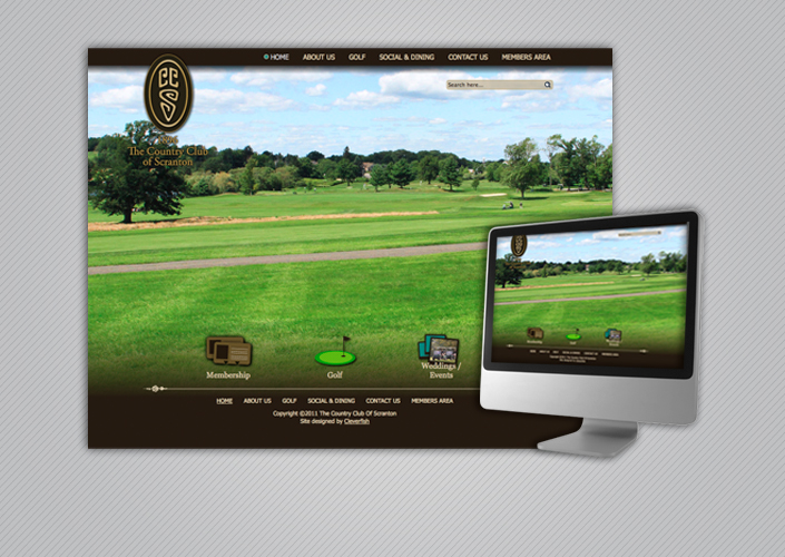 Country Club of Scranton Web Design
