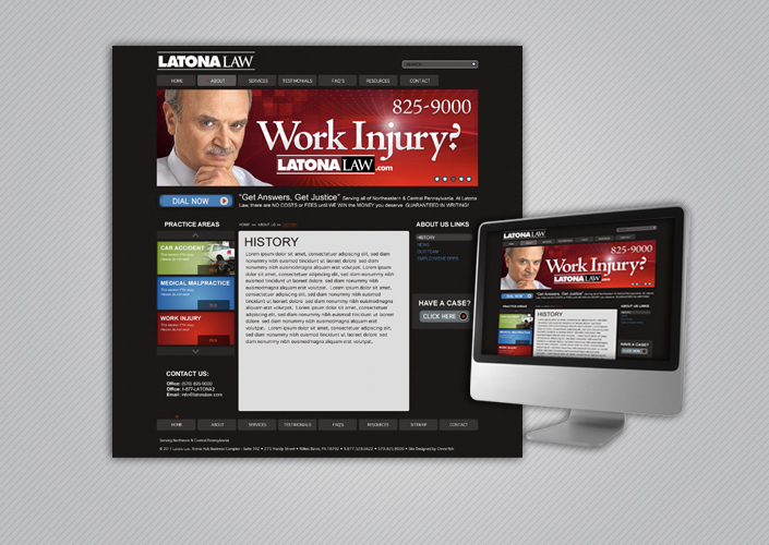 Latona Law Website Design
